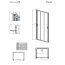 Radaway EVO DW Drzwi prysznicowe 100x200 cm, profile chrom, szkło przejrzyste z powłoką EasyClean 335100-01-01 - zdjęcie 2