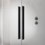 Radaway Furo Black DWJ Drzwi przesuwne wnękowe 90x200 cm prawe profile czarne szkło przezroczyste 10107472-54-01R+10110430-01-01 - zdjęcie 10