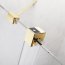 Radaway Furo Gold DWJ Drzwi przesuwne wnękowe 150x200 cm prawe profile złote szkło przezroczyste 10107772-09-01R+10110730-01-01 - zdjęcie 8