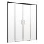 Radaway Idea Black DWD Drzwi prysznicowe przesuwne wnękowe 140x200,5 cm profile czarne szkło przezroczyste 387124-54-01 - zdjęcie 1