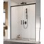 Radaway Idea Black DWD Drzwi prysznicowe przesuwne wnękowe 150x200,5 cm profile czarne szkło przezroczyste 387125-54-01 - zdjęcie 2