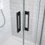 Radaway Idea Black DWD Drzwi prysznicowe przesuwne wnękowe 150x200,5 cm profile czarne szkło przezroczyste 387125-54-01 - zdjęcie 7