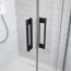 Radaway Idea Black DWJ Drzwi prysznicowe przesuwne wnękowe 100x200,5 cm lewe profile czarne szkło przezroczyste 387014-54-01L - zdjęcie 7