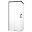 Radaway Idea Black KDD Drzwi prysznicowe przesuwne 120x200,5 cm lewe profile czarne szkło przezroczyste 387064-54-01L - zdjęcie 1