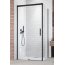 Radaway Idea Black KDJ Drzwi prysznicowe przesuwne 100x200,5 cm prawe profile czarne szkło przezroczyste 387040-54-01R - zdjęcie 2