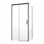 Radaway Idea Black KDJ Drzwi prysznicowe przesuwne 150x200,5 cm prawe profile czarne szkło przezroczyste 387045-54-01R - zdjęcie 1