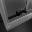 Radaway Idea Black KDJ+S Drzwi prysznicowe przesuwne 100x200,5 cm lewe profile czarne szkło przejrzyste 10116100-54-01L - zdjęcie 8