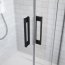 Radaway Idea Black KDJ+S Drzwi prysznicowe przesuwne 110x200,5 cm lewe profile czarne szkło przejrzyste 10116110-54-01L - zdjęcie 5