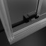 Radaway Idea Black KDS Drzwi prysznicowe przesuwne 100x200,5 cm prawe profile czarne szkło przejrzyste 10115100-54-01R - zdjęcie 8