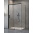 Radaway Idea Black KDS Drzwi prysznicowe przesuwne 100x200,5 cm prawe profile czarne szkło przejrzyste 10115100-54-01R - zdjęcie 1