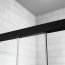Radaway Idea Black KDS Drzwi prysznicowe przesuwne 140x200,5 cm lewe profile czarne szkło przejrzyste 10115140-54-01L - zdjęcie 5