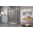 Radaway Idea Black KDS Drzwi prysznicowe przesuwne 140x200,5 cm prawe profile czarne szkło przejrzyste 10115140-54-01R - zdjęcie 2
