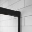 Radaway Idea Black PDD Kabina prysznicowa półokrągła 90x100x200,5 cm profile czarne szkło przezroczyste 387139-01-01+387156-54-01 - zdjęcie 6