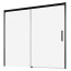 Radaway Idea Black PN DWJ Parawan nawannowy jednoczęściowy 160x150,5 cm prawy profile czarne szkło przezroczyste 10003160-54-01R - zdjęcie 1