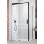 Radaway Idea Black S1 Ścianka boczna 90x200 cm prawa profile czarne szkło przezroczyste 387050-54-01R - zdjęcie 1