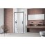 Radaway Idea Black S1 Ścianka boczna 90x200 cm prawa profile czarne szkło przezroczyste 387050-54-01R - zdjęcie 3