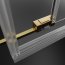 Radaway Idea Gold KDD Kabina prysznicowa kwadratowa 70x70x200,5 cm profile złote szkło przejrzyste 387065-09-01L+387065-09-01R - zdjęcie 9