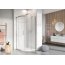 Radaway Idea PDD Kabina prysznicowa półokrągła 90x90x200,5 cm 387139-01-01+387140-01-01 - zdjęcie 7