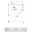 Radaway Kyntos PT Brodzik pięciokątny 80x80 cm antracytowy HKPT8080-64 - zdjęcie 3