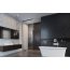 Radaway Modo X II Black Ścianka Walk-in 150x200 cm profile czarne szkło przezroczyste 389354-54-01 - zdjęcie 5