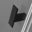 Radaway Nes 8 Black DWS Drzwi wahadłowe wnękowe 130x200 cm prawe profile czarne szkło przezroczyste 10078110-54-01R+10078113-01-01 - zdjęcie 4