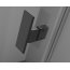 Radaway NES Black DWJS Drzwi prysznicowe wahadłowe 130x200 cm lewe profile czarne szkło przejrzyste 10038130-54-01L - zdjęcie 5