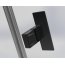 Radaway NES Black DWJS Drzwi prysznicowe wahadłowe 130x200 cm lewe profile czarne szkło przejrzyste 10038130-54-01L - zdjęcie 4