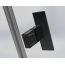 Radaway NES Black DWS I Drzwi prysznicowe wahadłowe 120x200 cm lewe profile czarne szkło przejrzyste 10028120-54-01L - zdjęcie 4