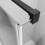 Radaway Nes Black KDJ I Drzwi do kabiny prysznicowej 100x200 cm prawe profile czarne szkło przezroczyste z powłoką EasyClean 10022100-54-01R - zdjęcie 7