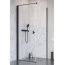 Radaway Nes Black KDJ I Drzwi prysznicowe uchylne 100x200 cm lewe, profile czarne szkło przezroczyste z powłoką Easy Clean 10022100-54-01L - zdjęcie 1