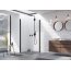 Radaway Nes Black KKD I Drzwi do kabiny prysznicowej 100x200 cm prawe profile czarne szkło przezroczyste z powłoką EasyClean 10021100-54-01R - zdjęcie 2