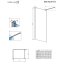 Radaway NES Black Walk-in II Kabina walk-in 70x200 cm profile czarne szkło przejrzyste 10013070-54-01 - zdjęcie 3