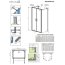 Radaway Nes DWD+2S Kabina prysznicowa prostokątna 100x100x200 cm profile chrom szkło przezroczyste EasyClean 10035100-01-01+10040100-01-01 - zdjęcie 2