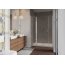 Radaway Nes DWJS Drzwi prysznicowe wnękowe 140x200 cm wersja lewa profile chrom szkło przezroczyste EasyClean 10038140-01-01L - zdjęcie 3