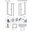 Radaway Nes DWS I Drzwi wnękowe 140x200 cm wersja lewa profile chrom szkło przezroczyste EasyClean 10028140-01-01L - zdjęcie 2