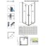 Radaway Nes KDD B Kabina prysznicowa prostokątna 80x100x200 cm profile chrom szkło przezroczyste EasyClean 10024080-01-01L+10024100-01-01R - zdjęcie 2