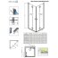 Radaway Nes KDD B Kabina prysznicowa prostokątna 80x100x200 cm, profile chrom szkło przezroczyste EasyClean 10024080-01-01L+10024100-01-01R - zdjęcie 2