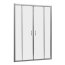 Radaway Premium Plus DWD Drzwi prysznicowe przesuwne 160x190 cm profile chrom szkło Fabric 33363-01-06N - zdjęcie 1