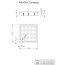 Radaway Rodos C Compact Brodzik kwadratowy 80x80 cm z obudową, biały 4K88155-04 - zdjęcie 2