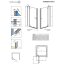 Radaway Torrenta DWJ Drzwi prysznicowe 80x195 cm, profile chrom, szkło przejrzyste z powłoką EasyClean 32010-01-01N - zdjęcie 2