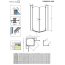 Radaway Torrenta KDD Kabina prysznicowa 90x80x185 cm, wersja prawa, profile chrom, szkło przejrzyste z powłoką EasyClean 32777-01-01NR - zdjęcie 2