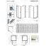 Radaway Torrenta KDJ Kabina prysznicowa 90x90x185 cm, wersja prawa, profile chrom, szkło carre z powłoką EasyClean 32202-01-10NR - zdjęcie 2