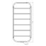 Radox Flow Grzejnik pionowy 111x50 cm black mat  9005M RX-FLO.9005M.1110.50 - zdjęcie 2