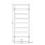 Radox Minimal Grzejnik 123x50 cm soft textured metallic grey Y370HH1 RX-MI.003T.1230.500 - zdjęcie 2