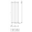 Radox Nova Grzejnik pionowy 120x42 cm traffic white mat 9016M RX-NVV.9016M.1200.420 - zdjęcie 2