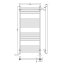 Radox Quebis Grzejnik 110x30 cm traffic white 9016 RX-QE.9016.1100.300 - zdjęcie 2