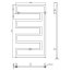 Radox Sera Grzejnik pionowy 101x58 cm chrom RX-SA.CH.1010.580 - zdjęcie 2