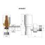 Radox Valves RX-1R Zawór kątowy chrom VT-RX-1.CH.ZESTAW - zdjęcie 2