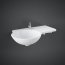 RAK Ceramics Gina Umywalka wisząca z półką 67,5x43 cm prawa biały połysk LAGI00001 - zdjęcie 2