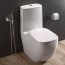 RAK Ceramics Illusion Toaleta WC stojąca bez kołnierza kompakt biały połysk ILLWC1146AWHA - zdjęcie 4